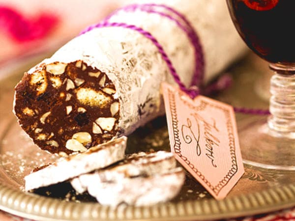 choklad, dessert, Chokladsalami, recept, Anette Rosvall